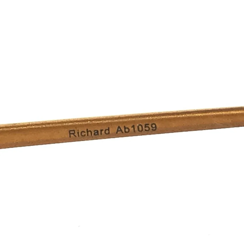89 Eyewear Eyeglasses Frames Richard Ab1059 Y23 Matte Brown Half Rim 47-21-135